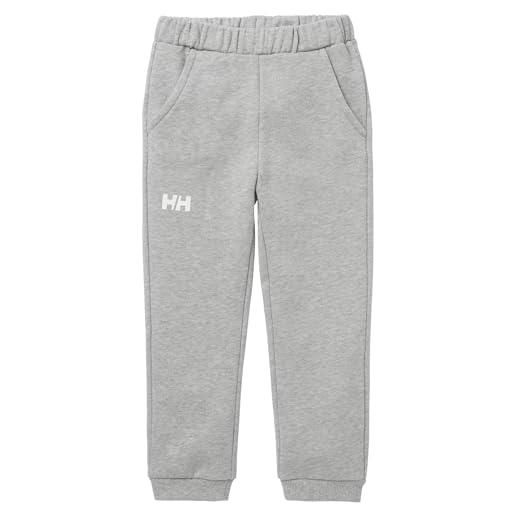 Helly Hansen bambini unisex pantaloni hh logo 2.0, 4, grigio melange