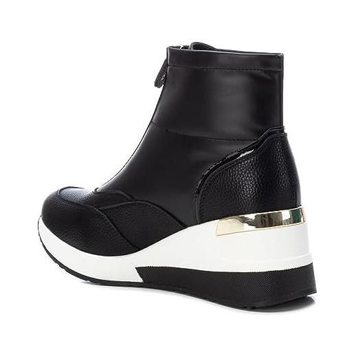 XTI 141926, scarpe abbottinate donna, nero, 40 eu