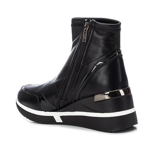 XTI 141794, scarpe abbottinate donna, nero, 37 eu