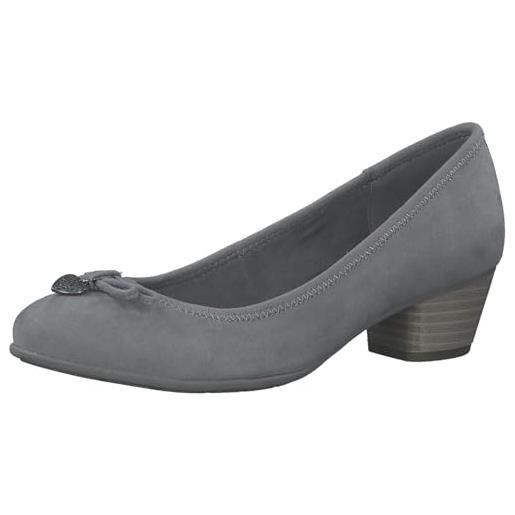 s.Oliver 5-22321-41, scarpe décolleté donna, grigio, 39 eu