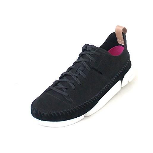 Clarks trigenic flex, scarpe da ginnastica donna, nero (black nubuck), 38 eu