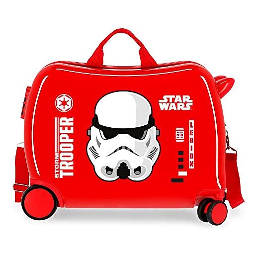 Star Wars storm - valigia per bambini rossa 50 x 38 x 20 cm rigida abs chiusura a combinazione laterale 34 l 1,8 kg 4 ruote bagaglio a mano