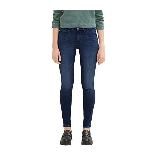 TOM TAILOR Denim 1035757 nela extra skinny jeans, 10120 - used dark stone blue denim, 32w x 32l donna