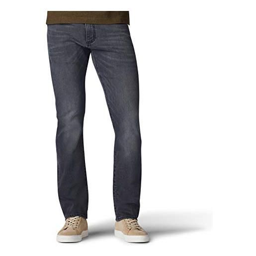 Lee jeans slim a gamba dritta della serie modern series extreme motion, grigio piombo, w40 / l30 uomo