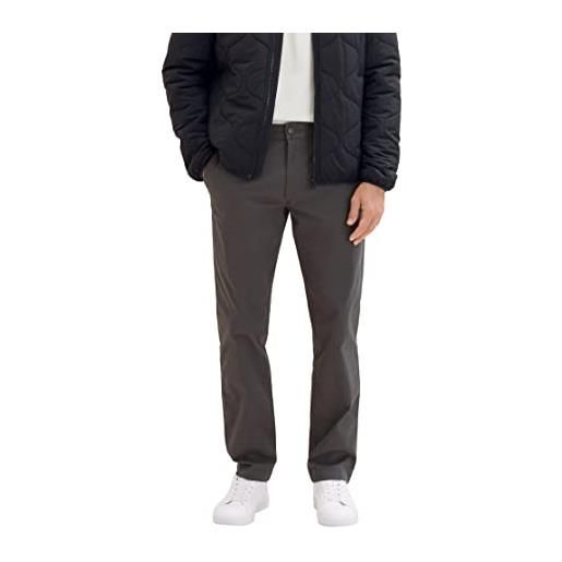 TOM TAILOR pantaloni chino dalla vestibilità regolare regular fit, 10899-grigio asfalto, 29/32 uomo