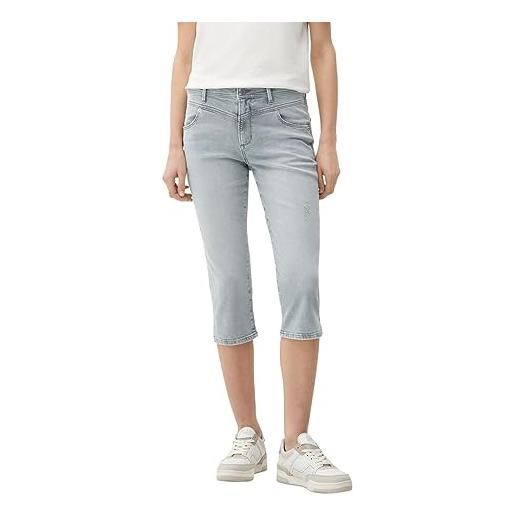 s.Oliver jeans capri betsy slim fit, grigio, 50 donna