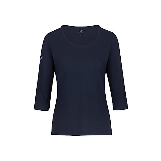Trigema 539505 t-shirt, blu (navy-c2c 546), large donna