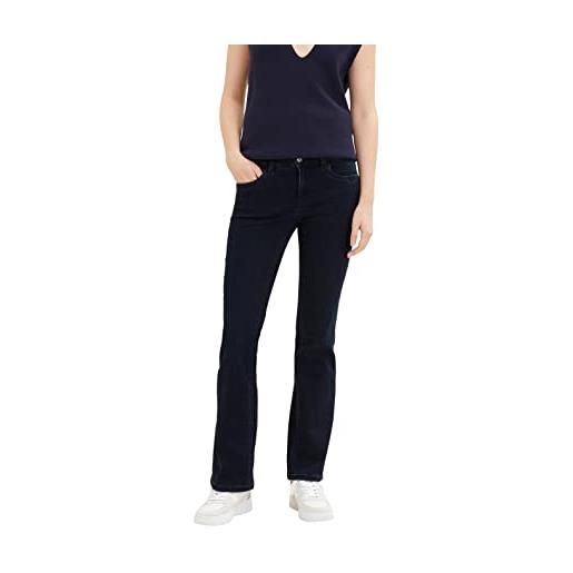 TOM TAILOR 1035094 alexa bootcut jeans, 10173 - dark stone blue black denim, 29w x 30l donna