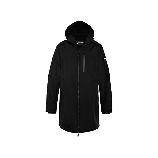 Schott NYC kalvin schott-giacca con cappuccio e zip lunga, nero, xxl unisex-adulto