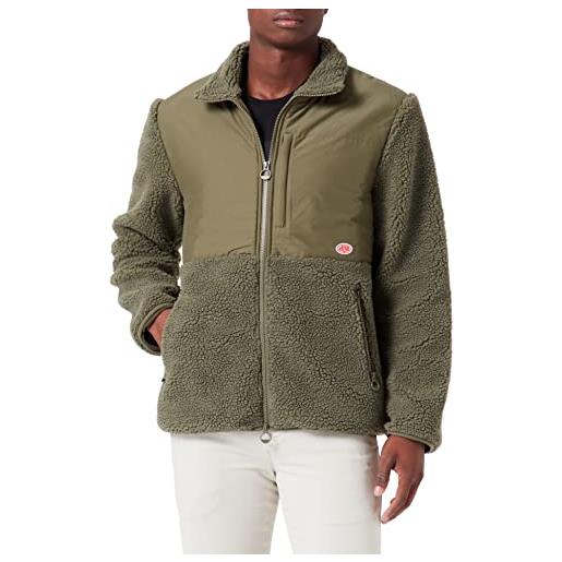 Armor Lux giacca con cerniera sherpa heritage pile, militare, l uomo