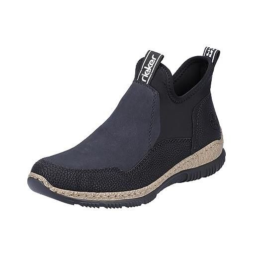 Rieker Stivaletti stringati da donna Z6636, stivaletti da donna, inserti sciolti, Verde 54, 36 EU