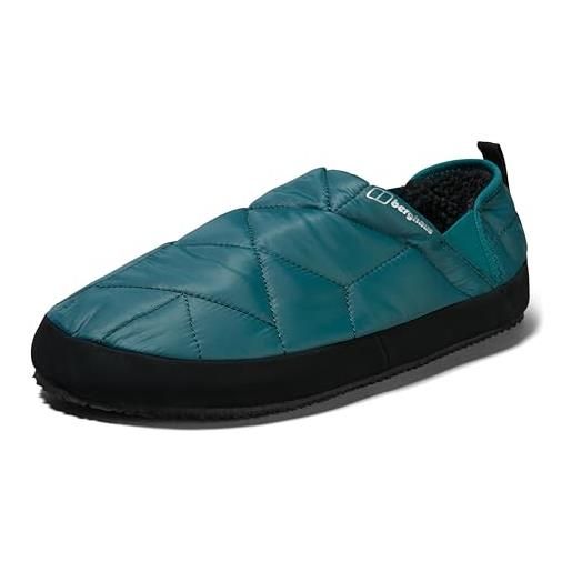 Berghaus bothy slipper 2.0, pantofole unisex-adulto, jet black grigio gessato, 39/40 eu