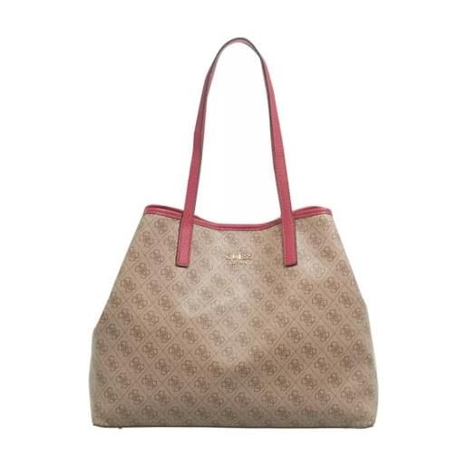Guess vikky large tote, borsa donna, brown, unica