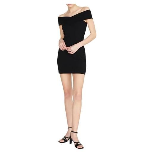 Sisley dress 4v3clv03x, black 100, 44 donna