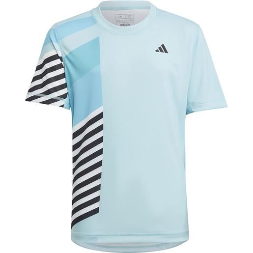 Adidas pro short sleeve t-shirt blu 7-8 years ragazzo
