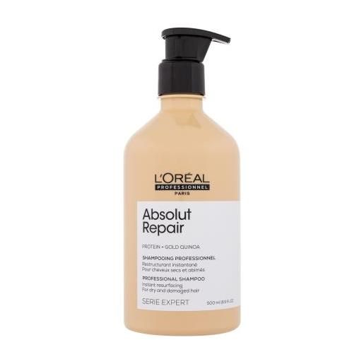 L'Oréal Professionnel absolut repair professional shampoo 500 ml shampoo per capelli molto danneggiati per donna