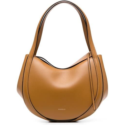 Wandler borsa tote lin mini - marrone