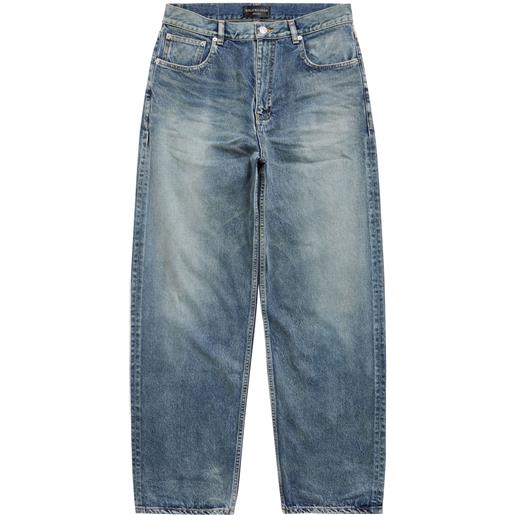 Balenciaga jeans con applicazione - blu