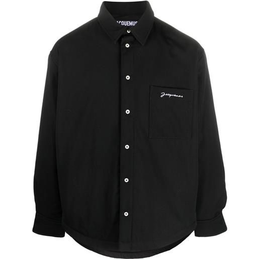 Jacquemus giacca-camicia la chemise boulanger - nero