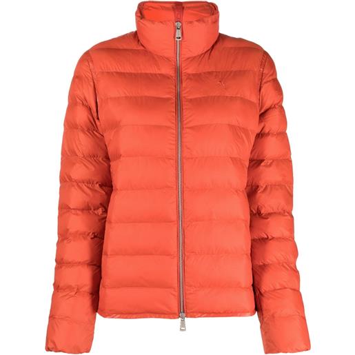 Polo Ralph Lauren giacca trapuntata con scollo a imbuto - arancione