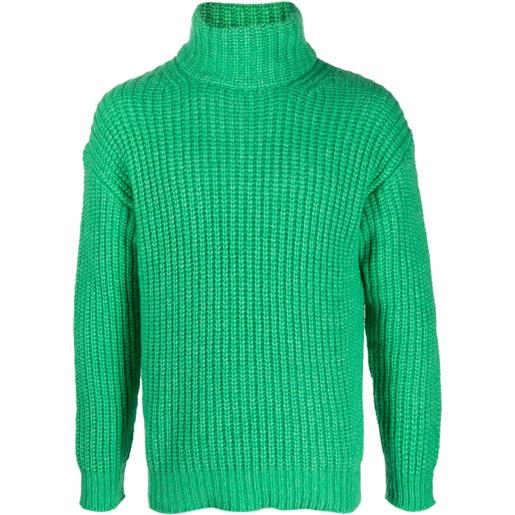 Nuur maglione a collo alto - verde