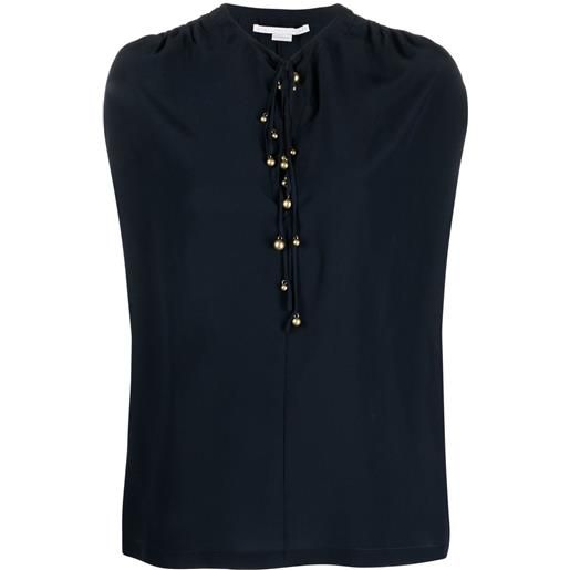 Stella McCartney blusa con bottoni - nero