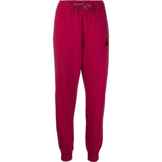 MARANT ÉTOILE pantaloni sportivi con ricamo - rosa