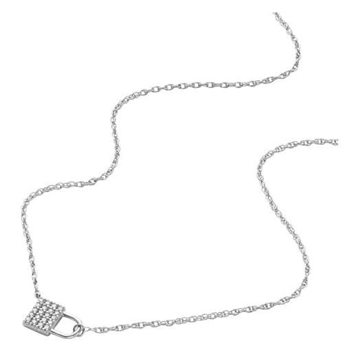 Fossil collana da donna, collana a catena in argento sterling