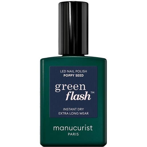 Manucurist green flash - smalto semipermanente 15ml smalto effetto gel poppy seed