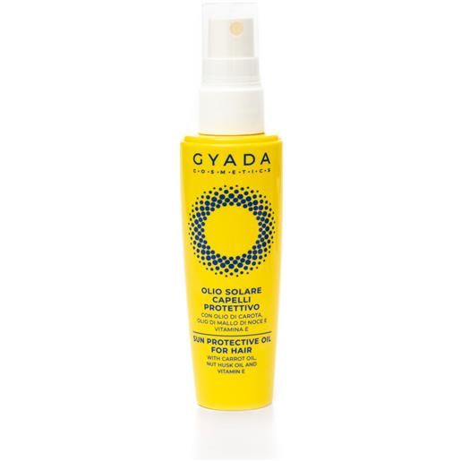 Gyada Cosmetics olio solare capelli protettivo 75ml trattamento protezione solare capelli , olio capelli
