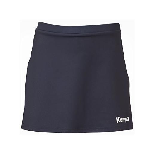 Kempa - pantaloni da bambino skort girls, colore blu marino, 128