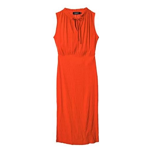 Desigual vest_guly, 7025 fresh orange casual, colore: arancione, s donna