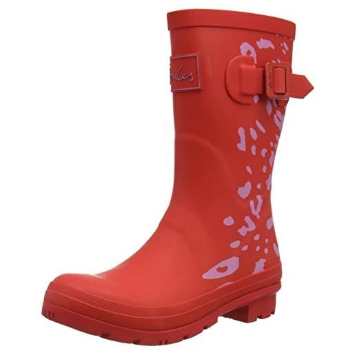 Joules molly welly, stivali donna, french navy spot, 38 eu