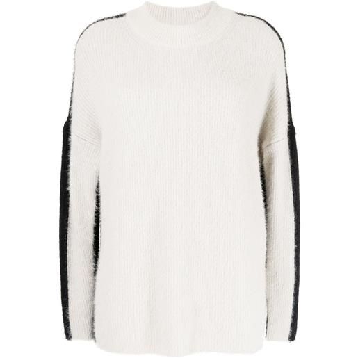 Uma Wang maglione bicolore - bianco