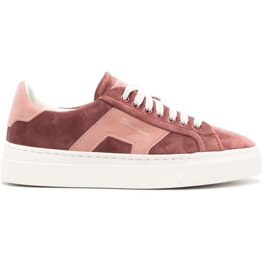 Santoni sneakers con stampa - rosa