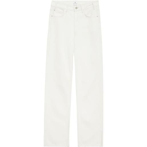 ANINE BING jeans roy. Jean con vita media - bianco