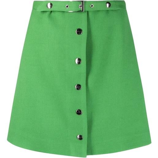 ETRO minigonna svasata con cintura - verde