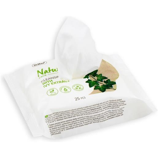 Dr. Max natural cleansing wipes with ivy extract 25 pezzi