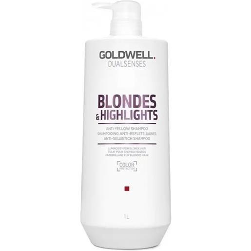 GOLDWELL ds blondes & highlights anti-yellow shampoo 1000ml
