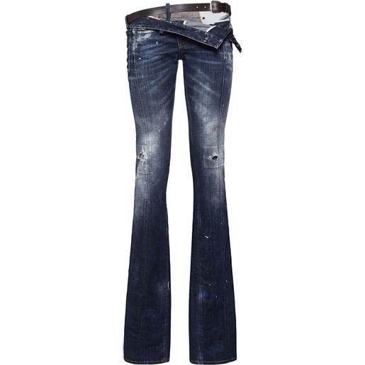 DSQUARED2 jeans dritti vita bassa in denim stretch