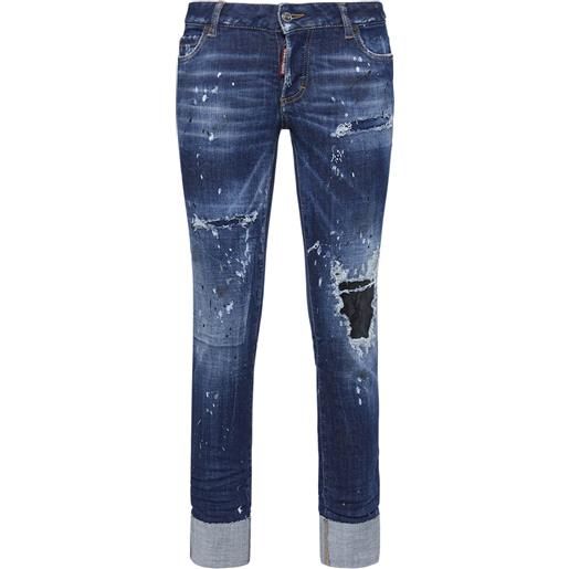 DSQUARED2 jeans cropped jennifer in denim