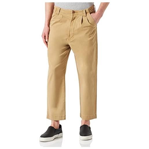 Wrangler casey-pantaloni chino plissettati piegato, kelp, 31w x 34l uomo