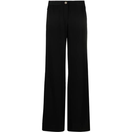 Versace Jeans Couture pantaloni a gamba ampia - nero