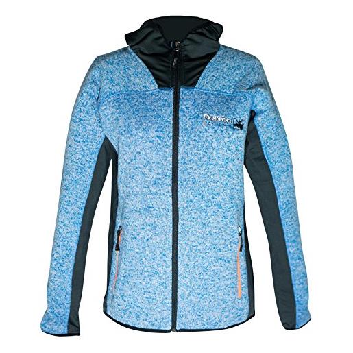 DEPROC-Active - giacca in pile da donna elmvale antivento e traspirante, donna, giacca, 54382, blu/bianco, 50