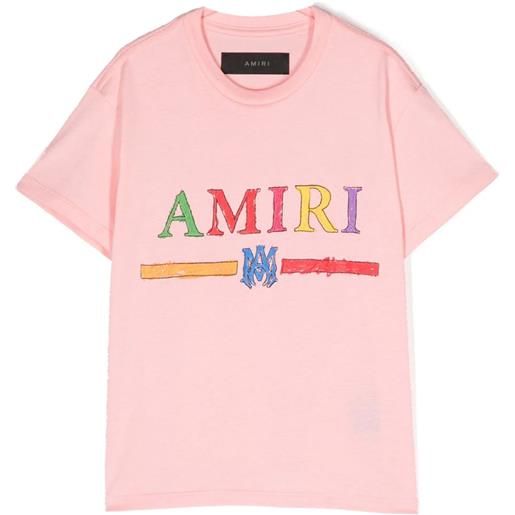 Amiri Kids t-shirt in cotone rosa