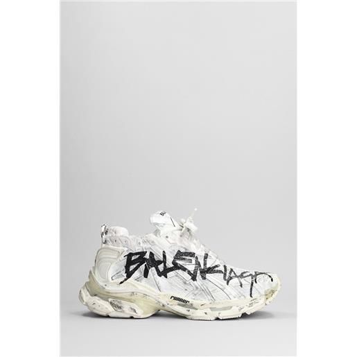 Balenciaga sneakers runner in poliuretano bianco