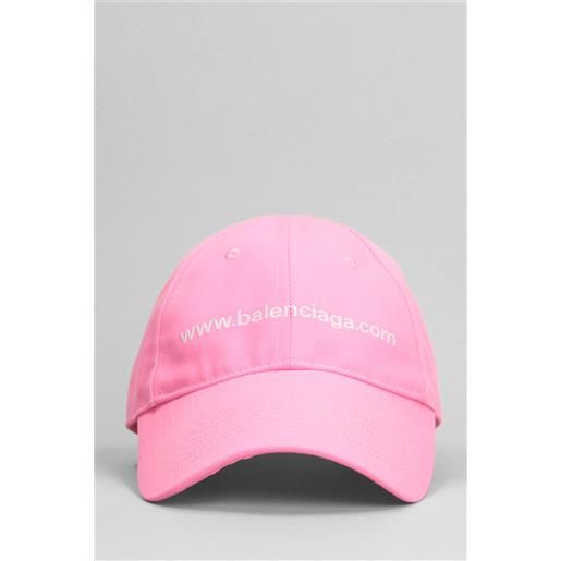 Balenciaga cappello in poliestere rosa