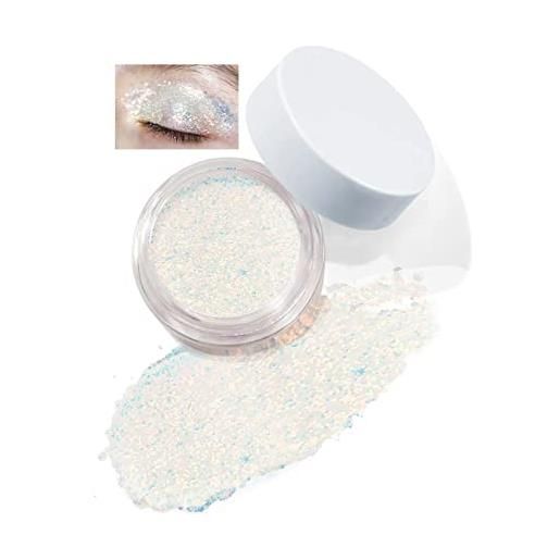 Boobeen glitter cream eyeshadow gel, trucco liquido per il viso e il corpo, asciugatura rapida e ombretto pigmentato illuminatore con shimmer a lunga durata