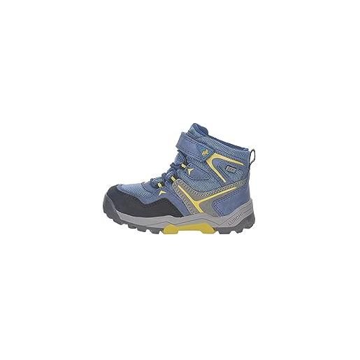 Lurchi thilo-tex, scarpe da ginnastica bimbo 0-24, blue yellow, 26 eu