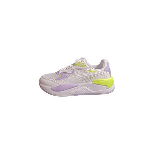 PUMA unisex kids' fashion shoes x-ray speed play jr trainers & sneakers, PUMA white-PUMA white-vivid violet-lily pad, 37